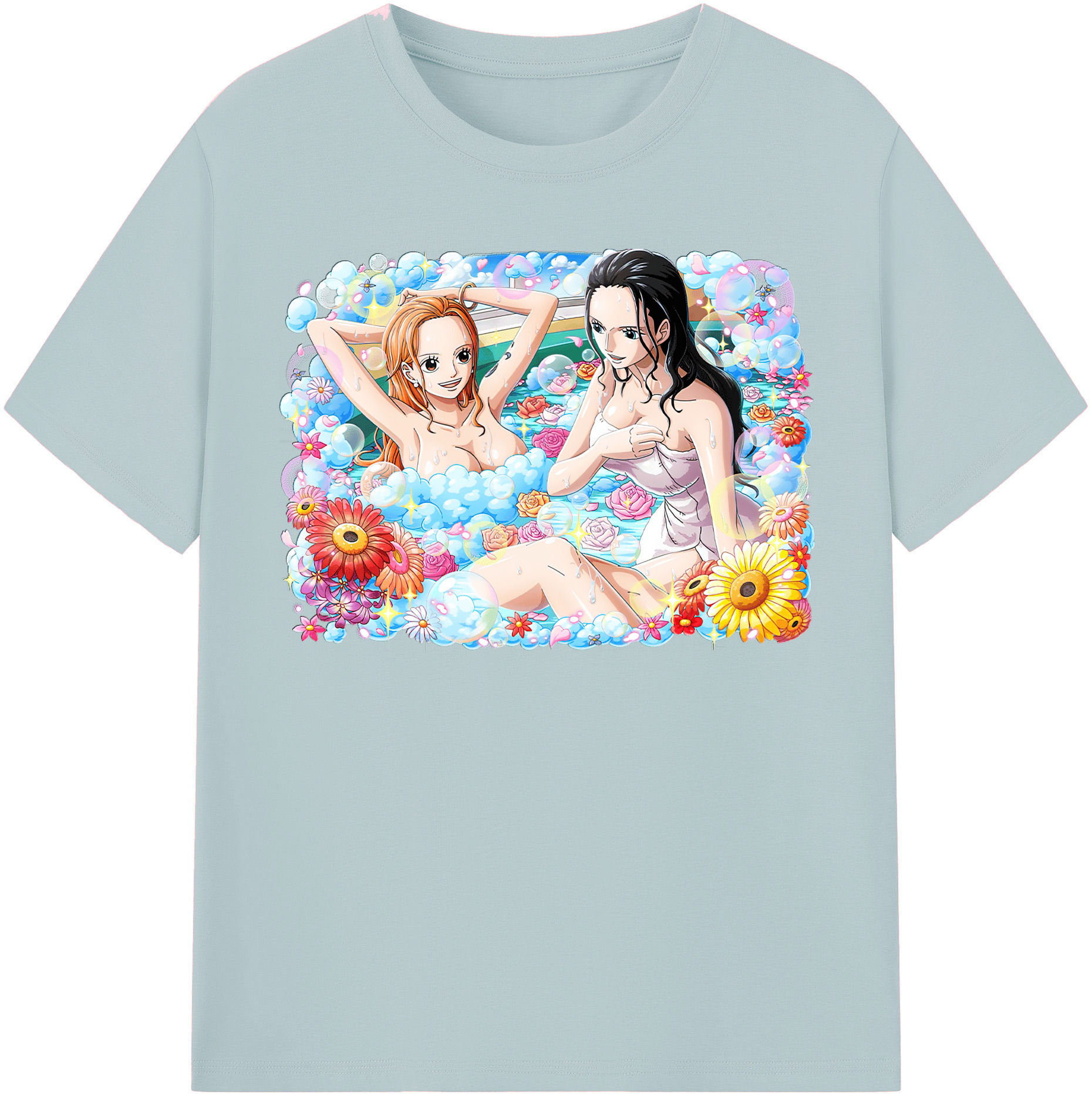 ワンピース ニコ・ロビン ONE PIECE Nico Robin 綿100％半袖Tシャツ（フロントプリント）